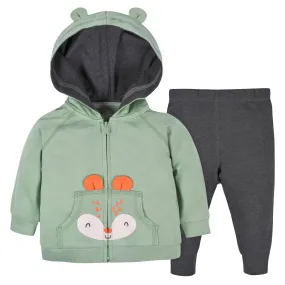 ® 2-Piece Toddler Pre-Pack Boys Fox Terry Zip Hoodie & Joggers Set