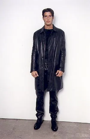 1999 Heavy Moleskin Cotton Tailored Biker Coat