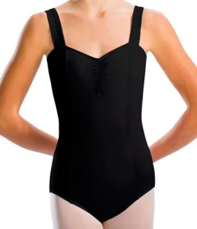 2643G Wide Strap Pinch Front Princess Seam Leotard