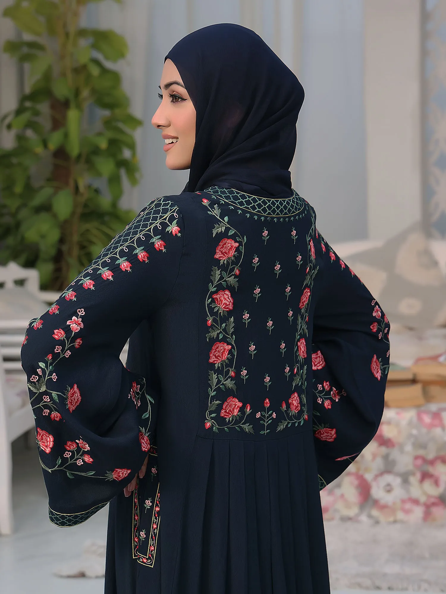 Abaya Nur Jahan Navy