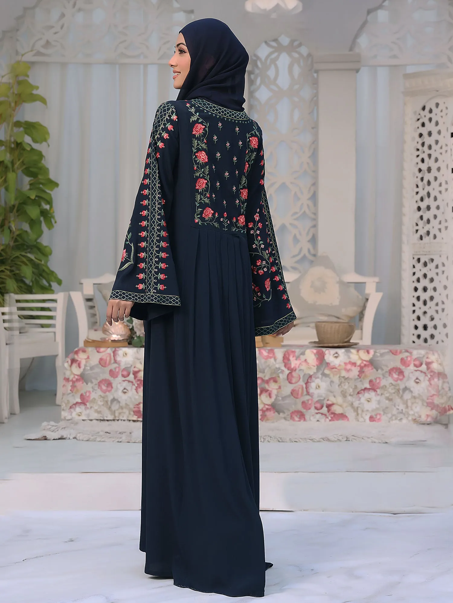 Abaya Nur Jahan Navy