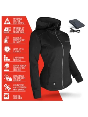 ActionHeat 5V Battery Heated Slim Fit Hoodie - Women's