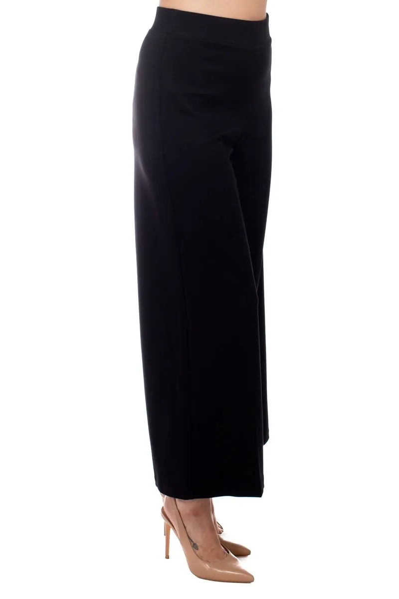 Adrianna Papell mid waist solid wide leg ponte knit pant