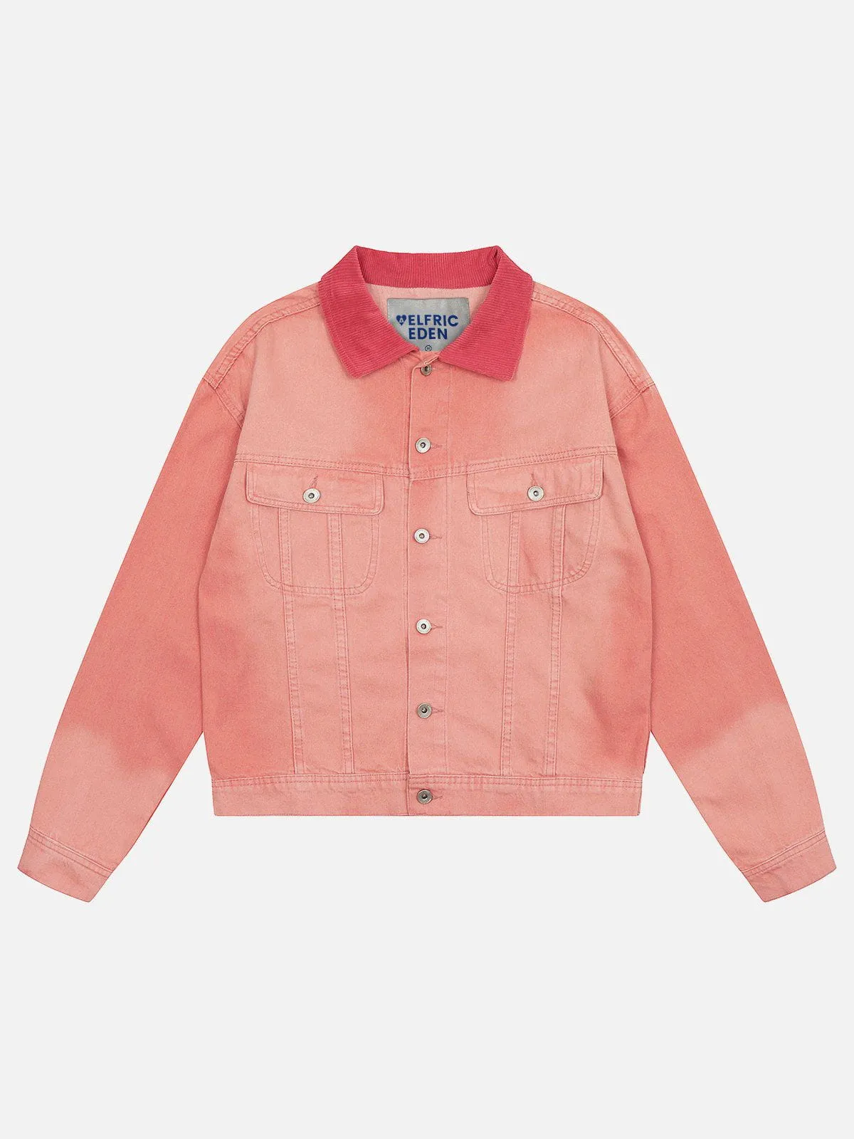 Aelfric Eden Gradient Crop Denim Jacket