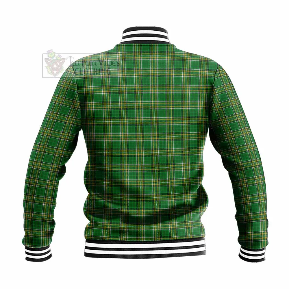 Aldwell Irish Clan Tartan Baseball Jacket with Coat of Arms