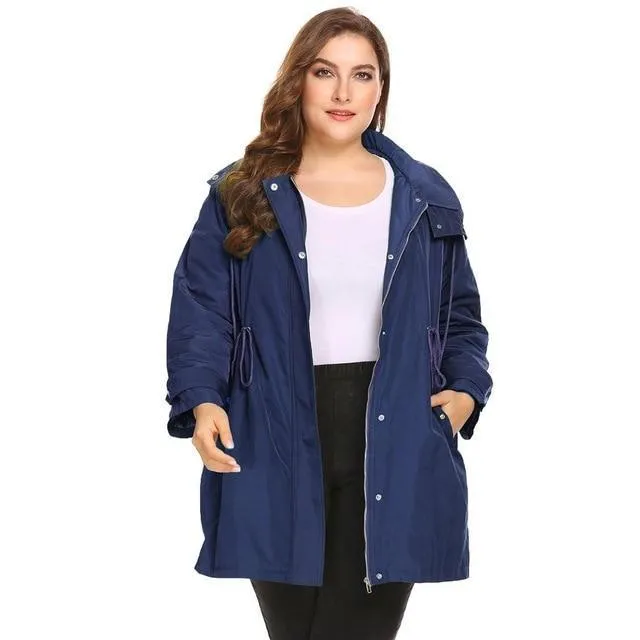 ANALUKE  Puffer Casual Removable Hooded Thickened Coat