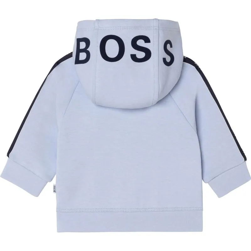 Baby Boys Pale Blue Zip Hoodie