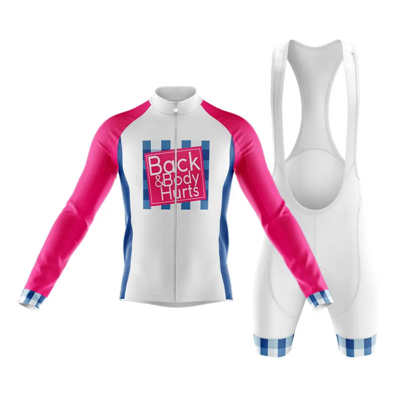 Back & Body Hurts (V2-White) Club Cycling Kit