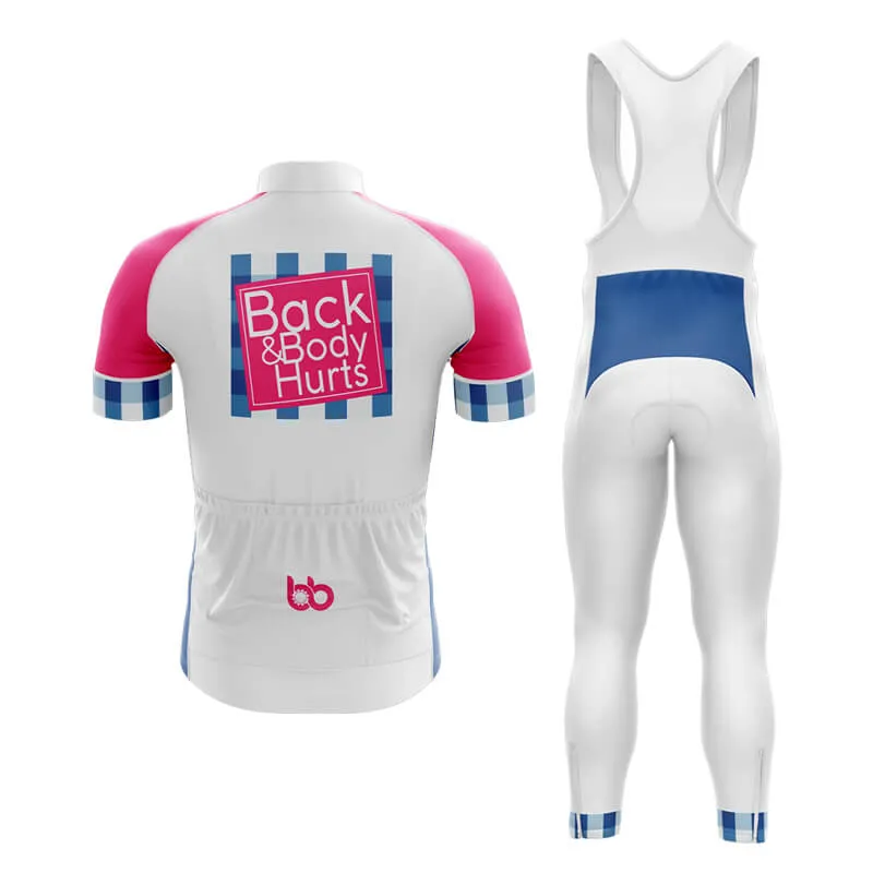 Back & Body Hurts (V2-White) Club Cycling Kit