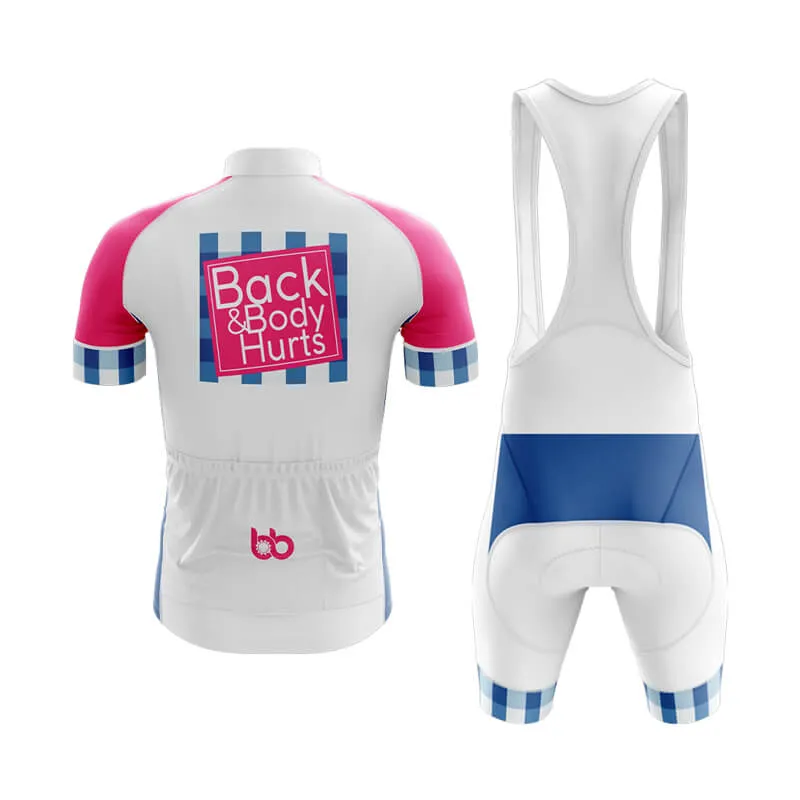 Back & Body Hurts (V2-White) Club Cycling Kit