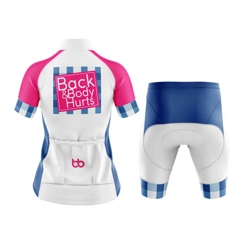 Back & Body Hurts (V2-White) Club Cycling Kit