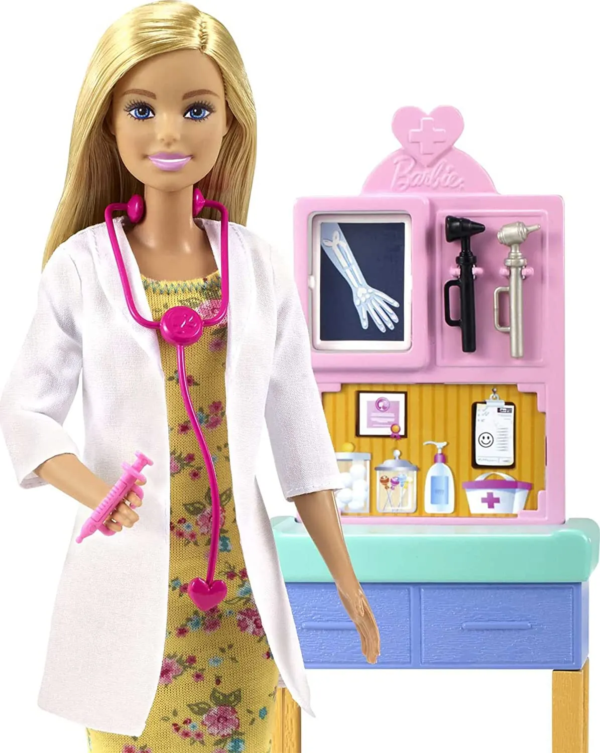 Barbie Pediatrician 12 Inch Blonde Doll Playset for Ages 3 Years Old & Up