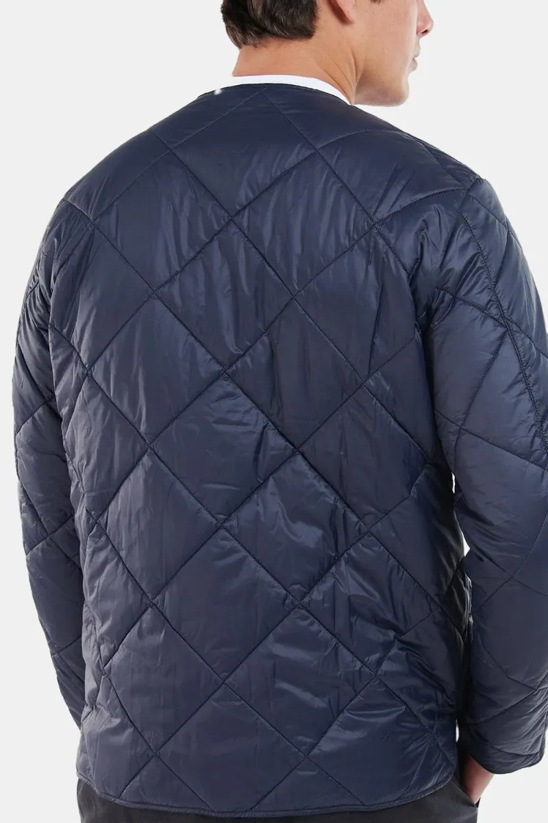 Barbour Liddesdale Quilted Cardigan Jacket (Navy)