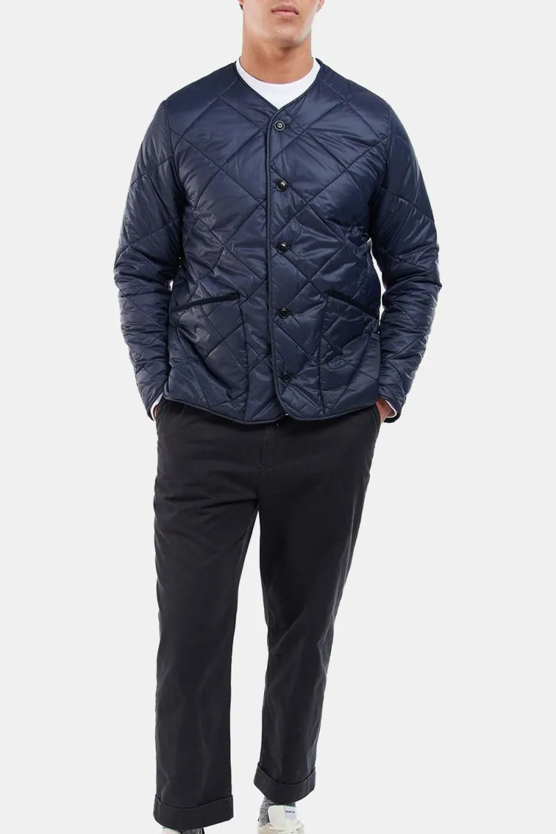 Barbour Liddesdale Quilted Cardigan Jacket (Navy)