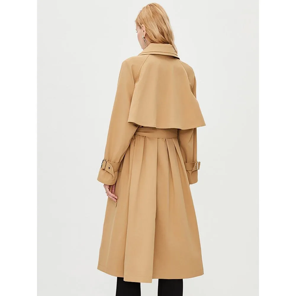 Belted Solid Color Wrap Coat