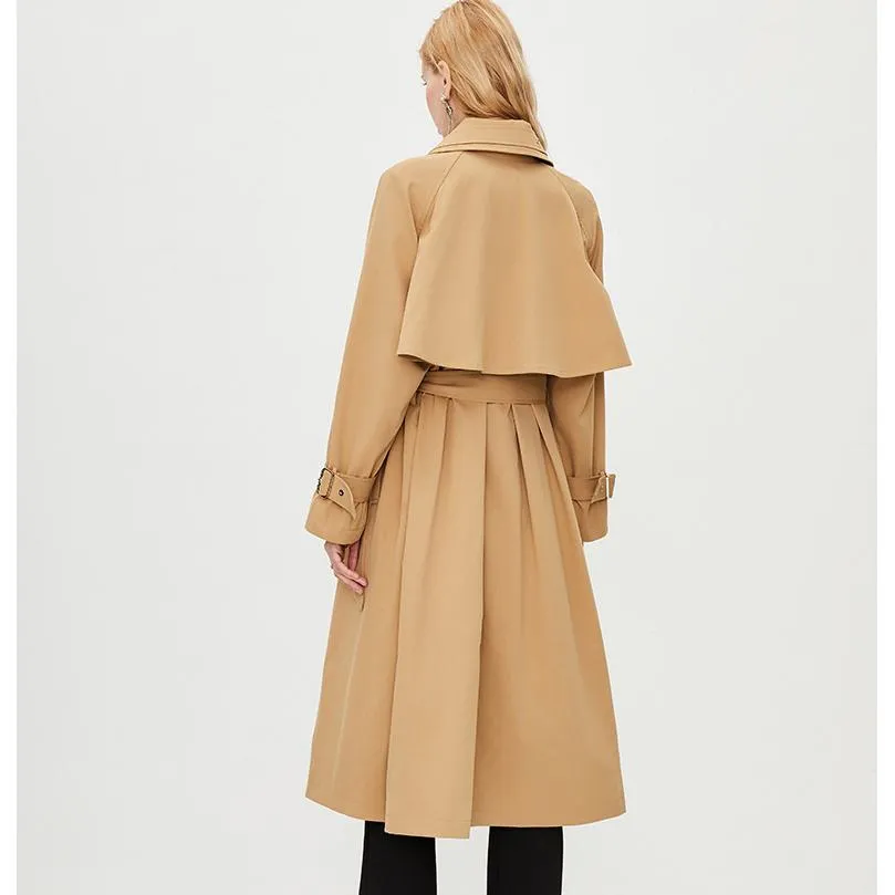 Belted Solid Color Wrap Coat