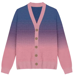 Bisexual Faded Knit Cardigan