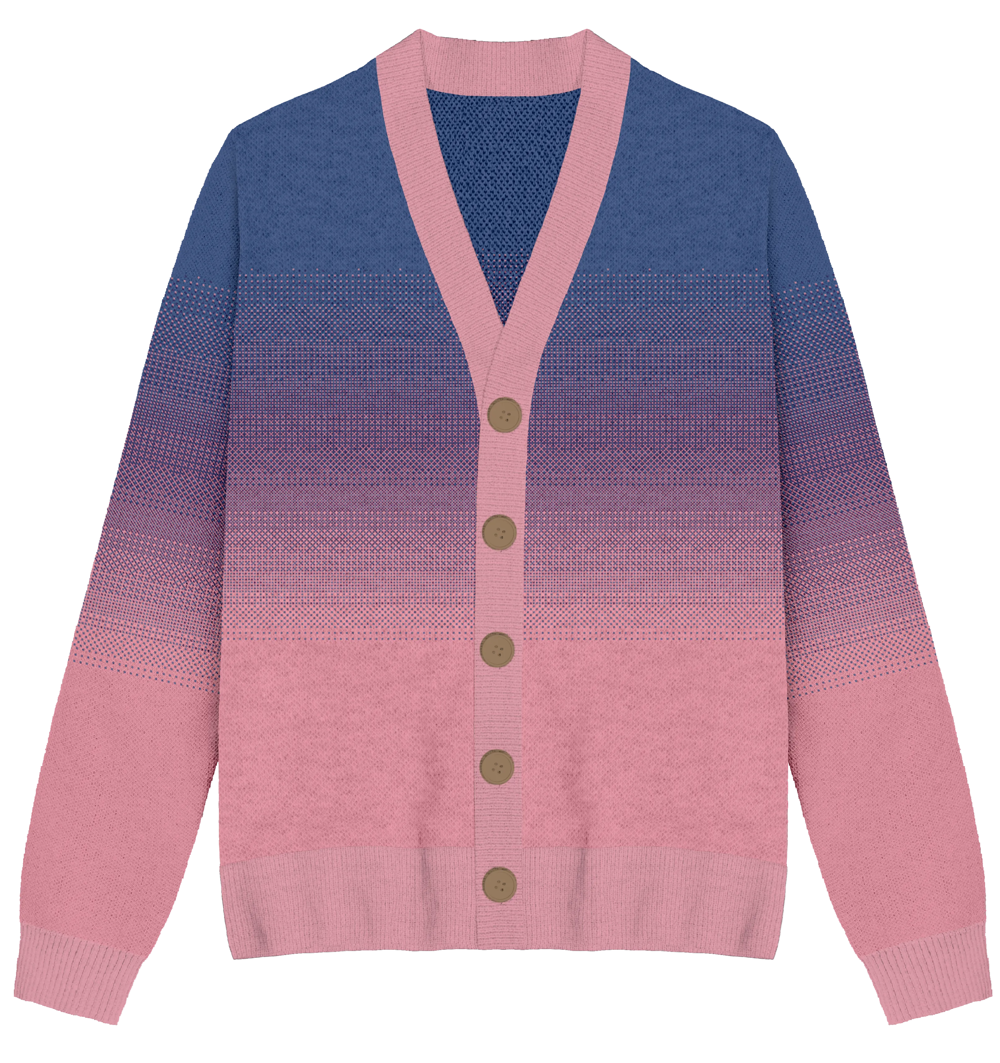 Bisexual Faded Knit Cardigan