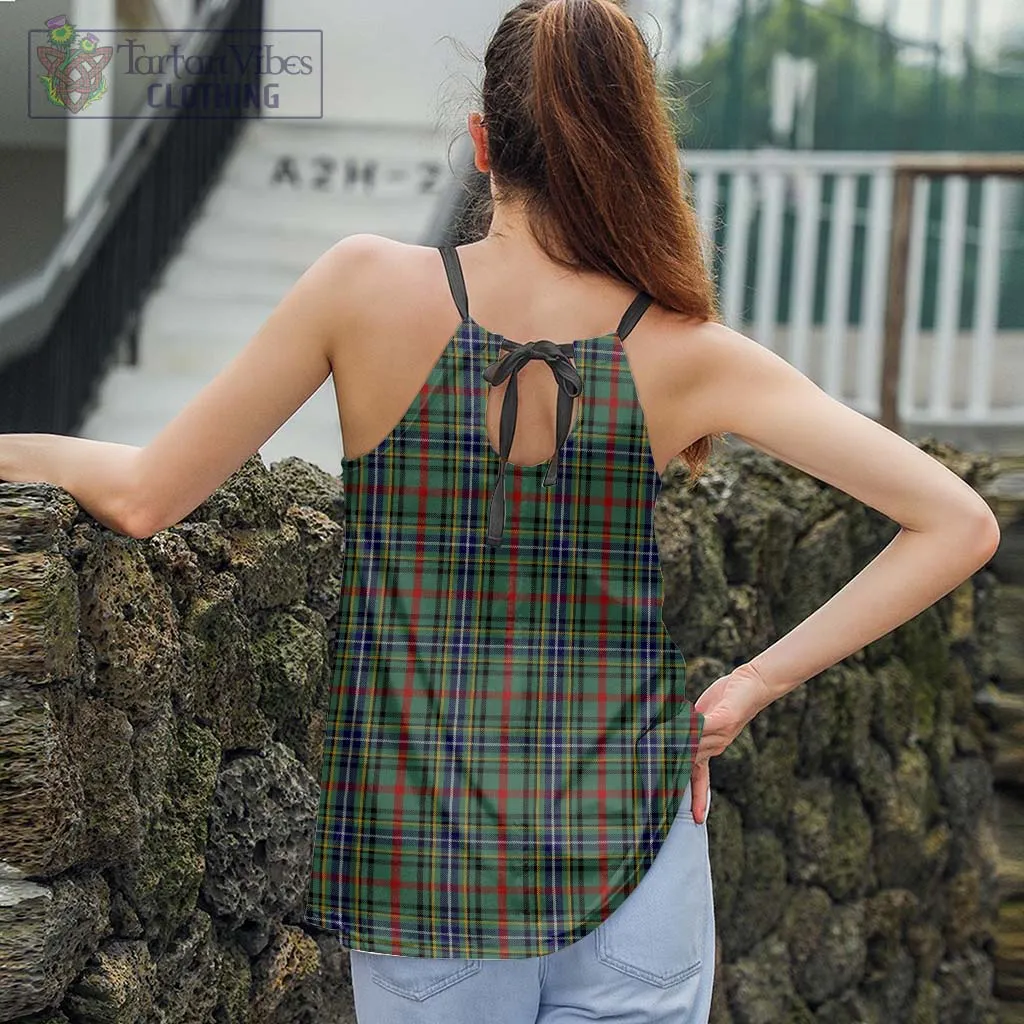 Bisset Tartan Loose Halter Neck Camisole