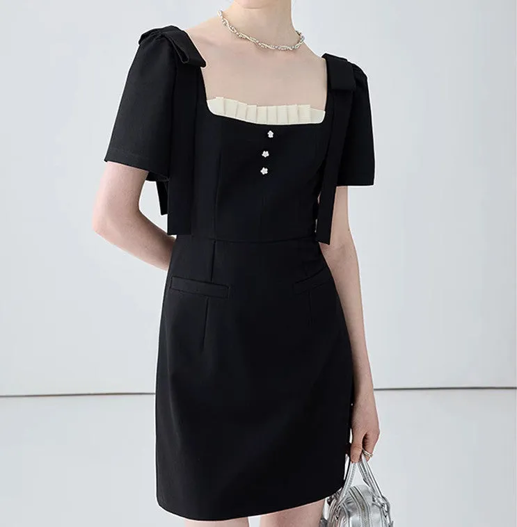 Black Camisole Dress Slimming Temperament