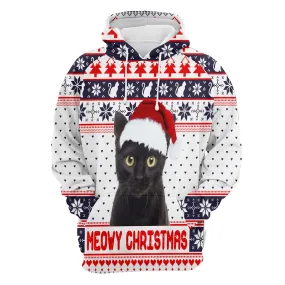 Black Cat Meowy Christmas 1 All Over Print 3D Hoodie For Men And Women, Best Gift For Cat lovers, Best Outfit Christmas