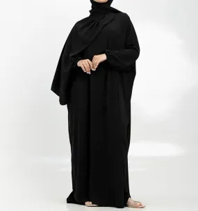 Black Instant Hijab Abaya