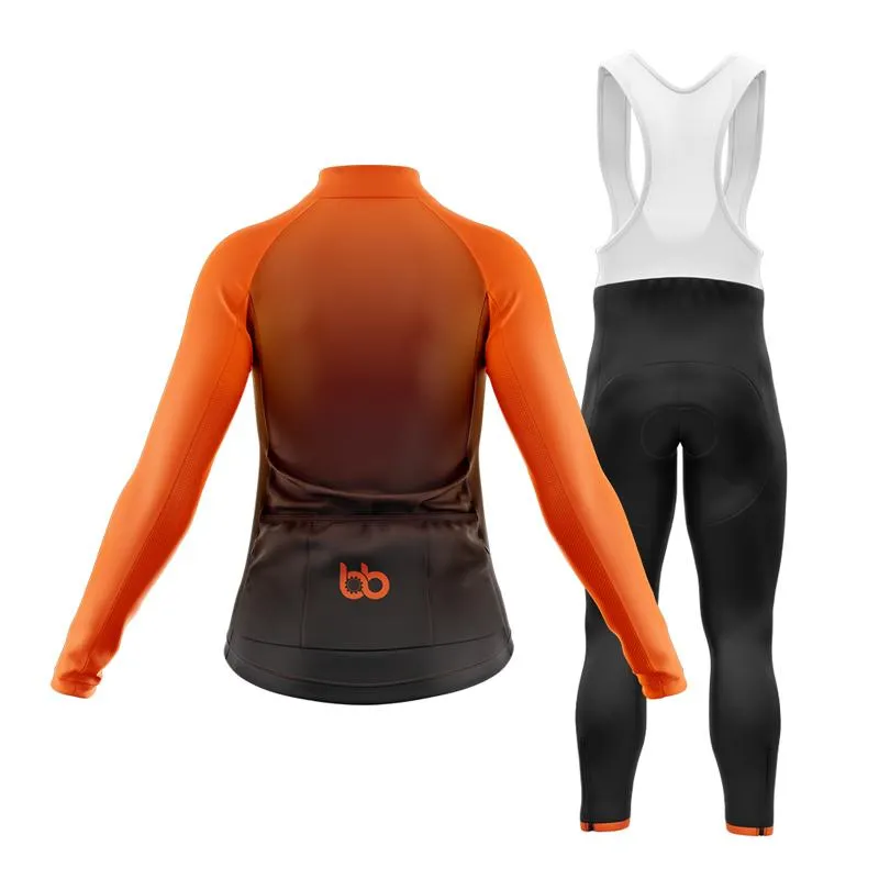 Black to Orange Club Cycling Kit