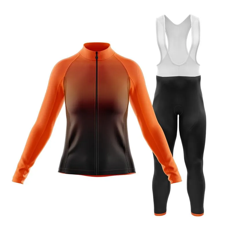 Black to Orange Club Cycling Kit