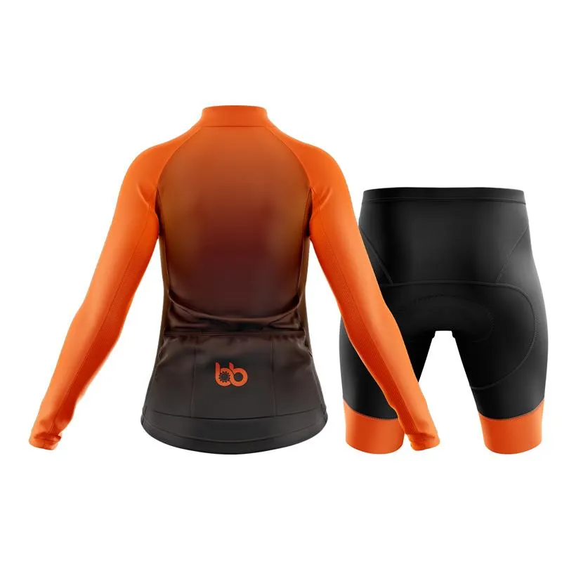 Black to Orange Club Cycling Kit