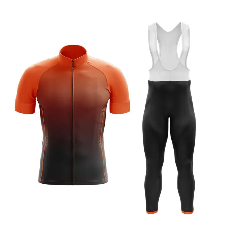 Black to Orange Club Cycling Kit