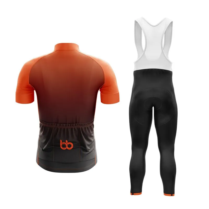 Black to Orange Club Cycling Kit