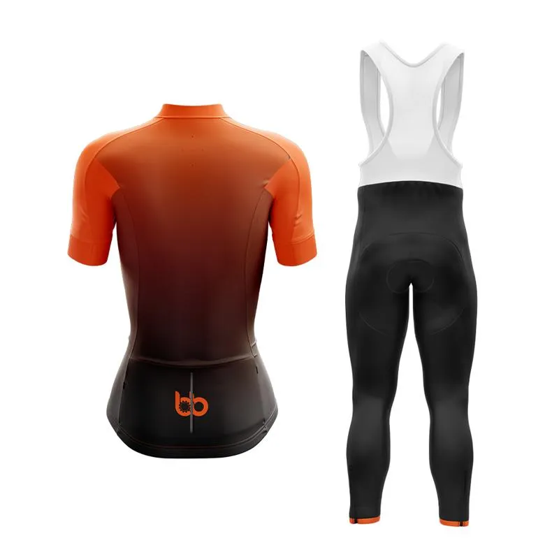 Black to Orange Club Cycling Kit