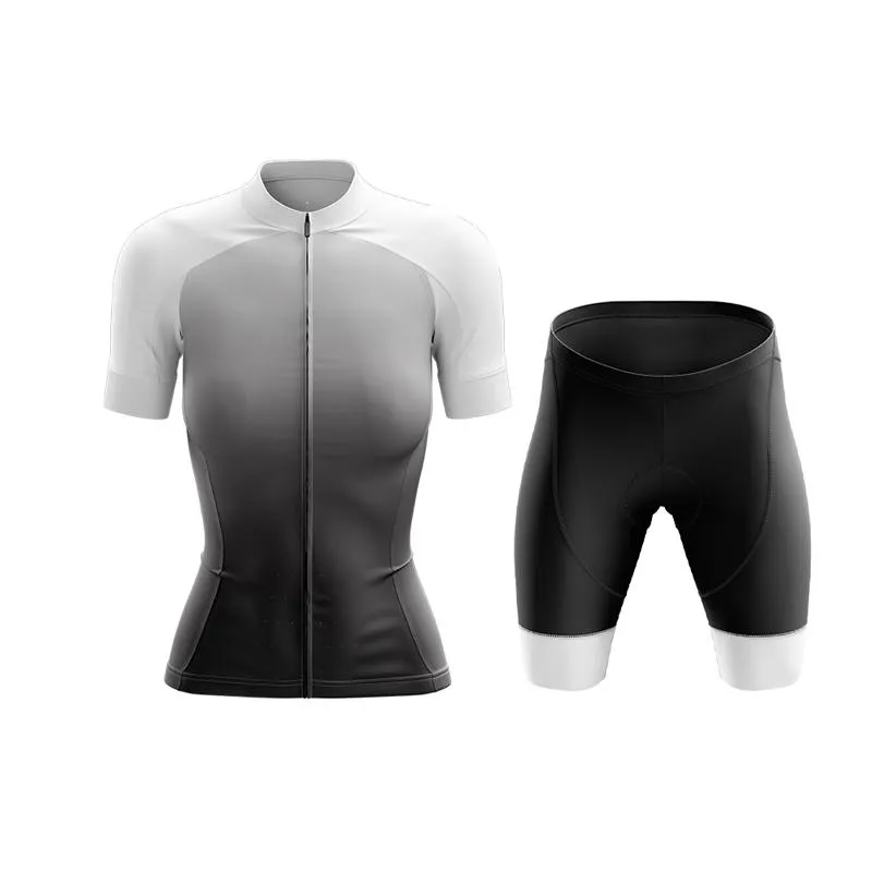 Black to White Club Cycling Kit