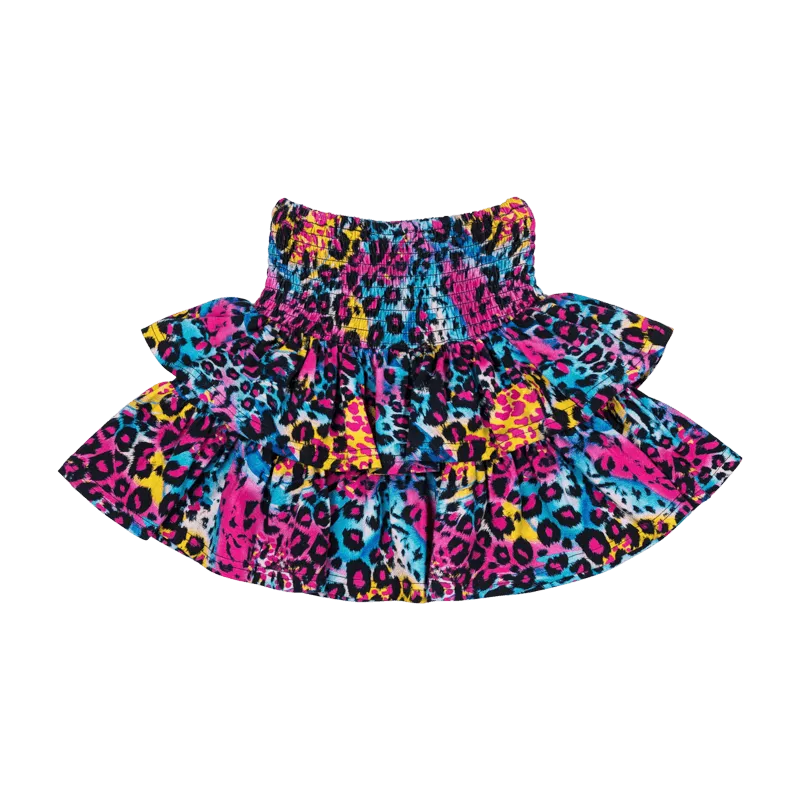 Blue Miami Leopard Rara Skirt