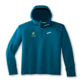 Brooks 10 Mile Notch Thermal Hoodie - Ocean (Men's Sizing)