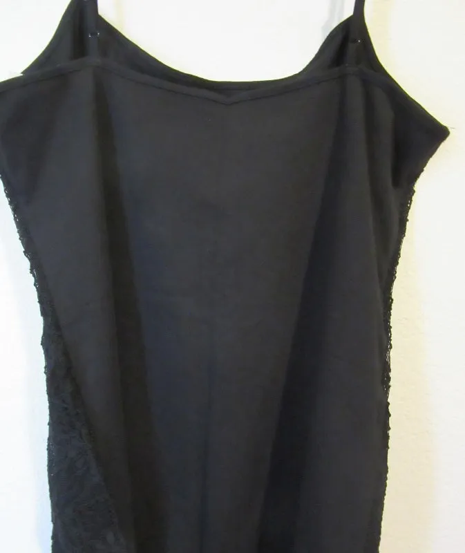 Camisole 1102 Front Lace L Size Black Burgundy Ann Taylor Camisole