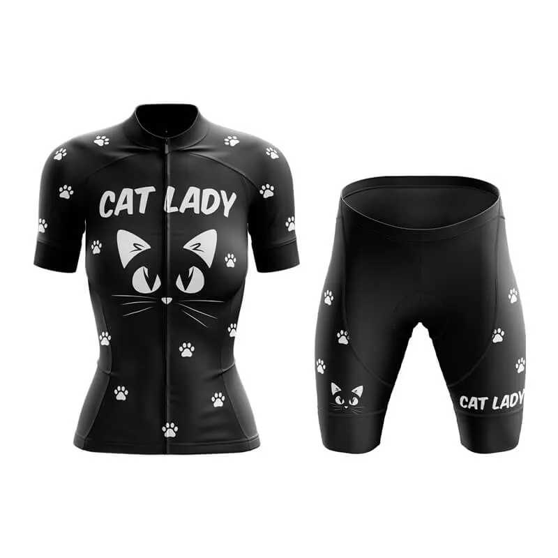 Cat Lady (V4-Black) Club Cycling Kit