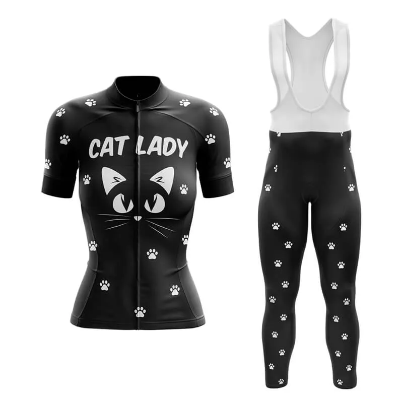 Cat Lady (V4-Black) Club Cycling Kit