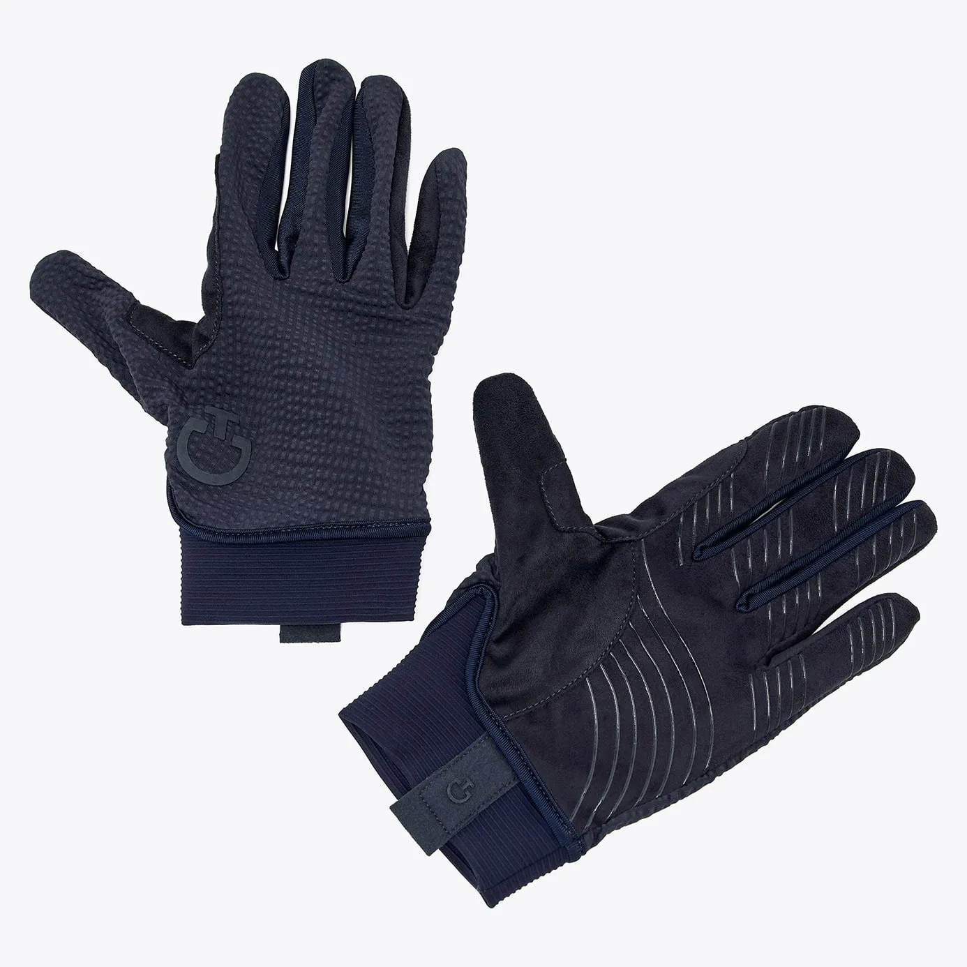 Cavalleria Toscana Mesh Grip Gloves - Navy