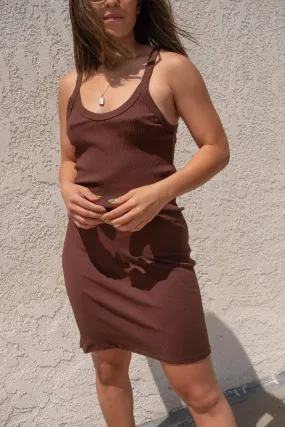 Chocolate Maya Slip Dress