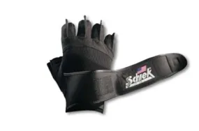 Closeout Schiek 540 Platinum Gel Lifting Glove W/ Wrist Wrap - Black