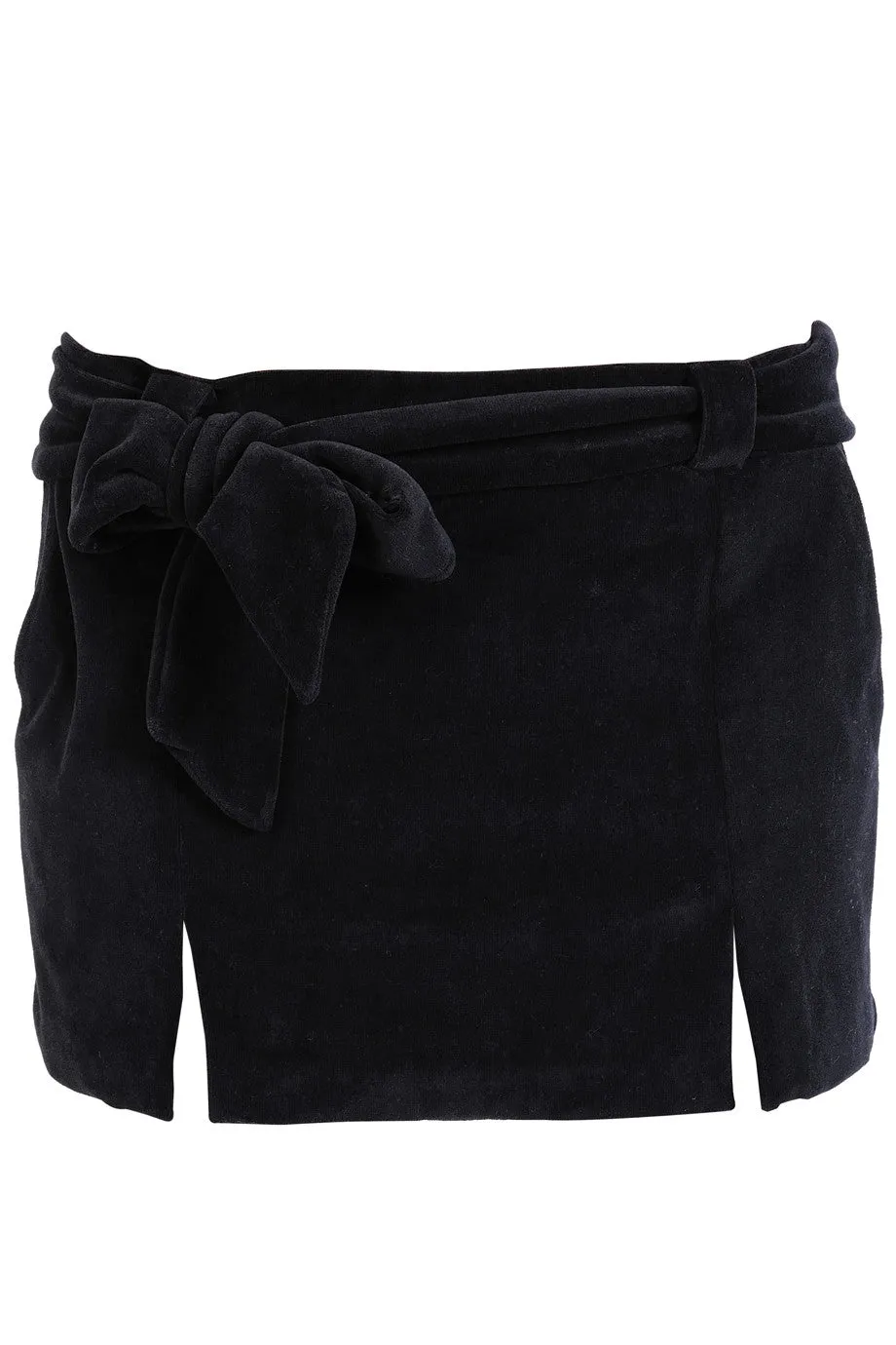 CLUBE BOSSA VELOUR Short Black Skirt