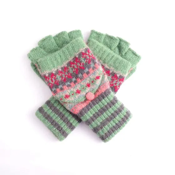 Convertable fingerless mittens