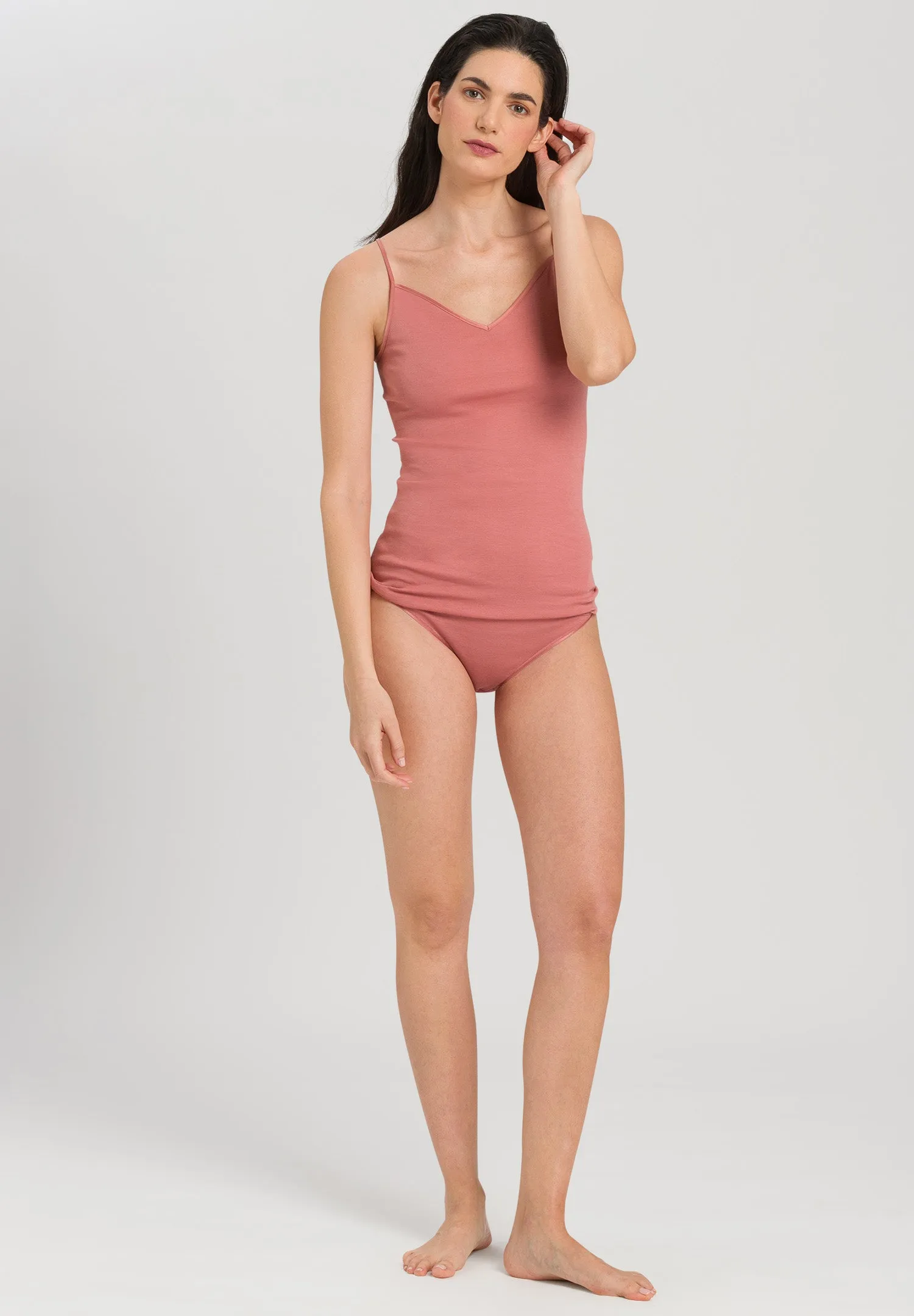 Cotton Seamless Cotton V-Neck Camisole | Sweet Pepper 71601-2408