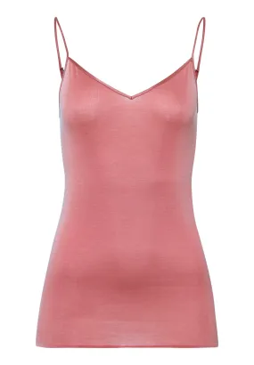 Cotton Seamless Cotton V-Neck Camisole | Sweet Pepper 71601-2408