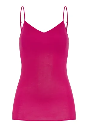 Cotton Seamless Padded Cotton Camisole | Very Berry 71605-1370