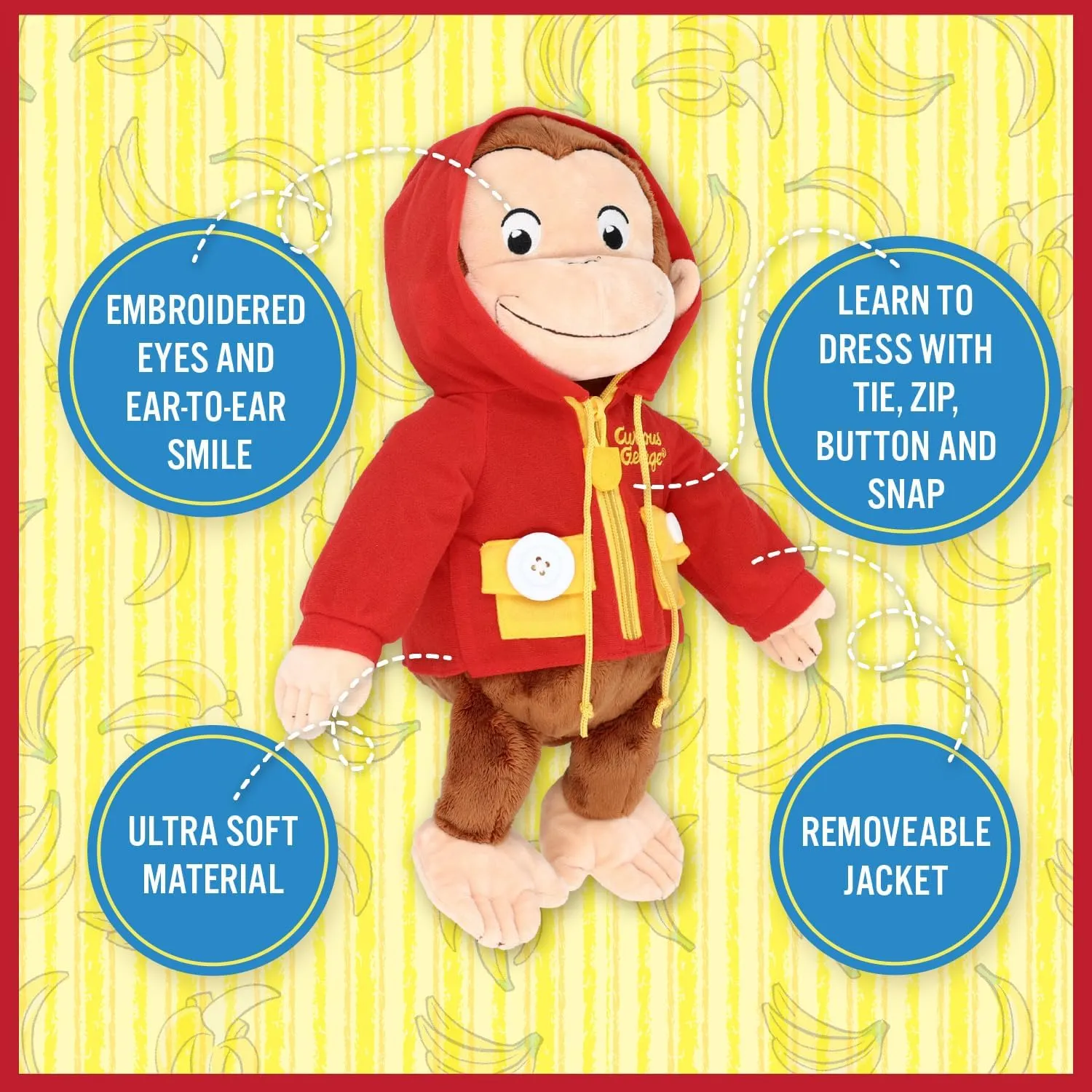 Curious George Learn to Dress Plush - TV Version