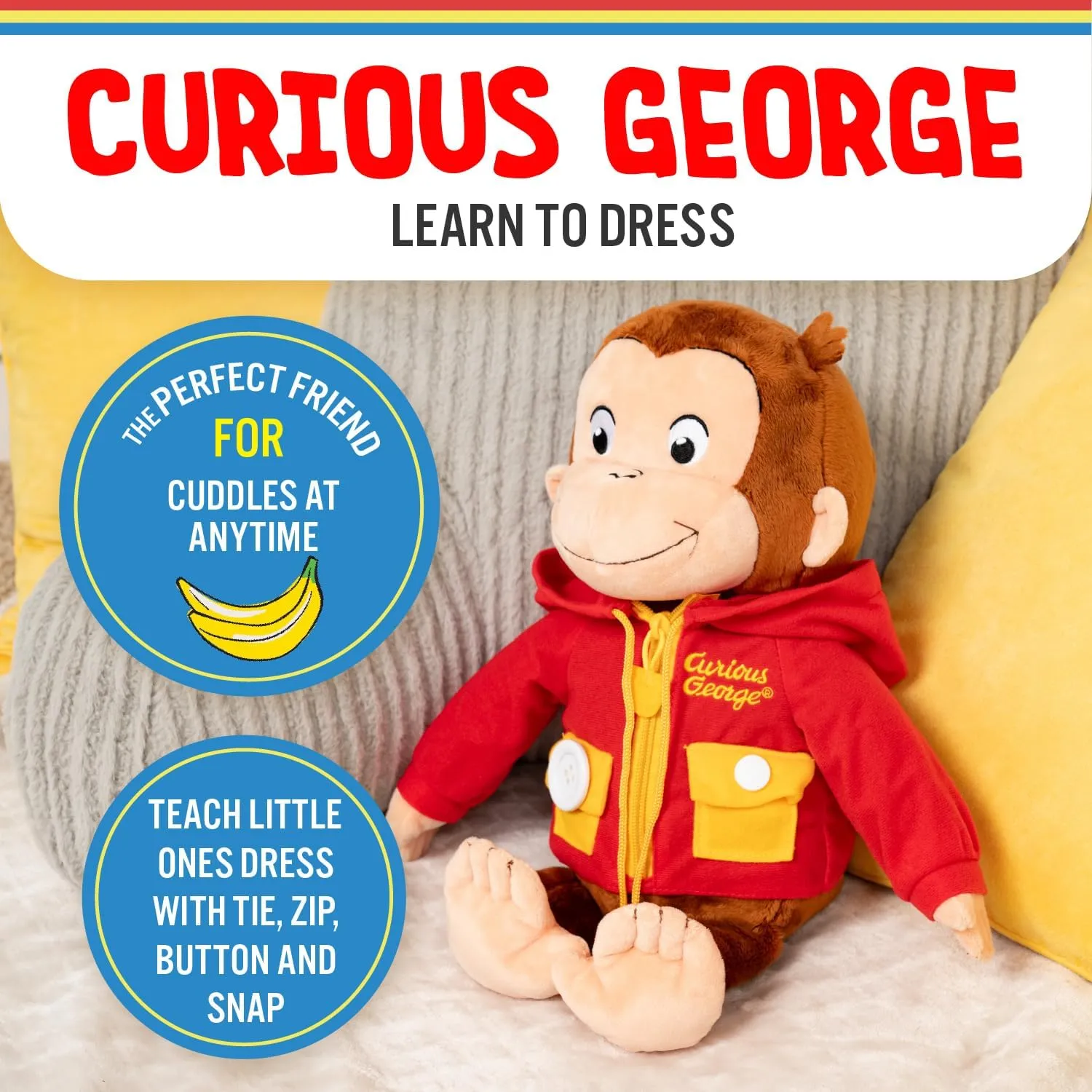 Curious George Learn to Dress Plush - TV Version