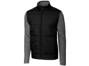 Cutter & Buck Stealth Hybrid Quilted Mens Big and Tall Full Zip Windbreaker Jacket