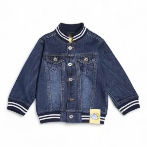 DENIM JACKET W/RIB